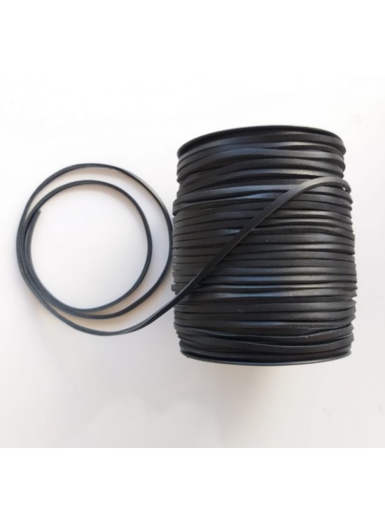 Çanta Aksesuar Siyah Renk Gerçek Deri 3 Mm Metrelik Deri İp Çanta Aksesuar Siyah Renk Gerçek Deri 3 Mm Metrelik Deri İp