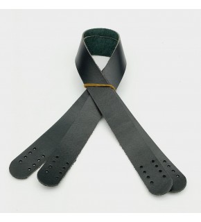 Çanta Aksesuar Siyah Renk Gerçek Deri 60X3 Cm Çift Sap