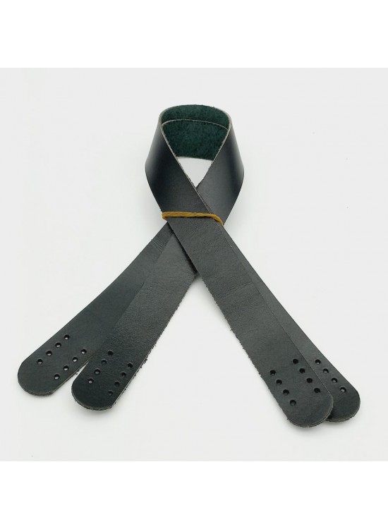 Çanta Aksesuar Siyah Renk Gerçek Deri 60X3 Cm Çift Sap