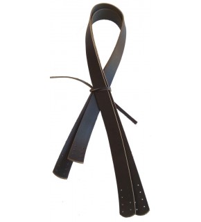 Çanta Aksesuar Siyah Renk Gerçek Deri 70X2.3 Cm Çift Sap