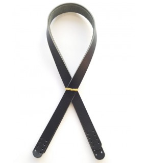 Çanta Aksesuar Siyah Renk Gerçek Deri 70X2 Cm Çift Sap