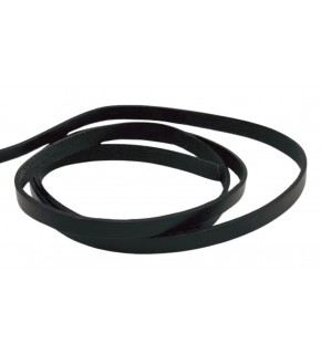 Çanta Aksesuar Siyah Renk Gerçek Deri 8 mm Şerit Deri İp