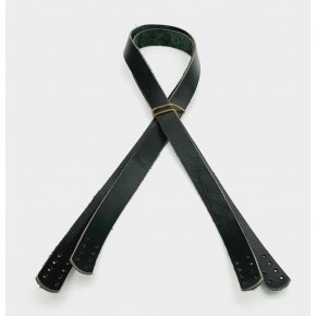 Çanta Aksesuar Siyah Renk Gerçek Deri 80X2 Cm Çift Sap