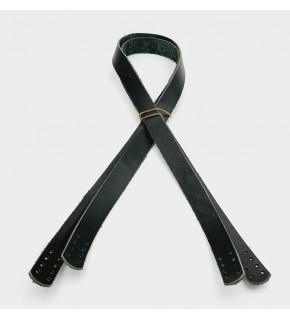 Çanta Aksesuar Siyah Renk Gerçek Deri 80X2 Cm Çift Sap