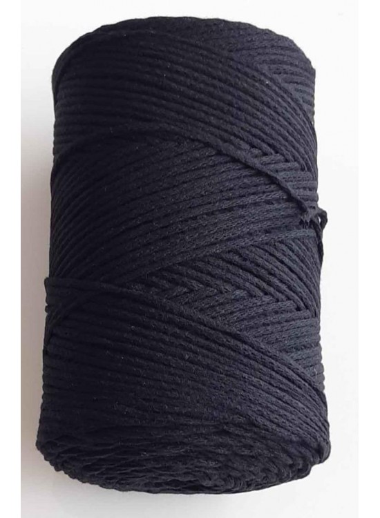 Çanta Aksesuar Siyah Renk İnce Pamuk Makrome