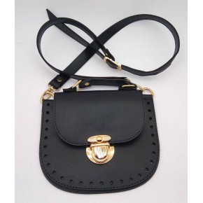 Çanta Aksesuar Siyah Renk İstiridye Çanta Seti Gümüş Metal