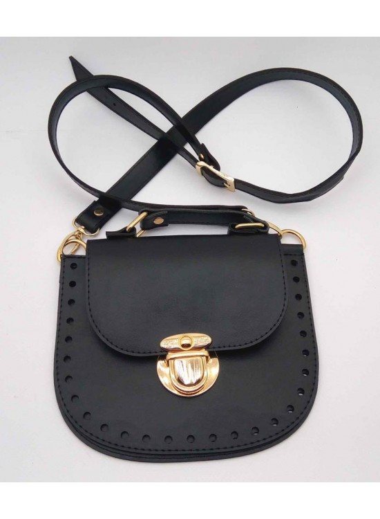 Çanta Aksesuar Siyah Renk İstiridye Çanta Seti Gümüş Metal Çanta Aksesuar Siyah Renk İstiridye Çanta Seti Gümüş Metal