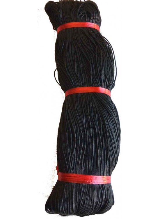 Çanta Aksesuar Siyah Renk Mumlu Koton İp