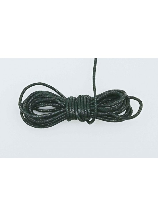 Çanta Aksesuar Siyah Renk Mumlu Koton İp 5 Metre