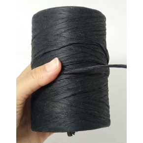 Çanta Aksesuar Siyah Renk Rafya İp