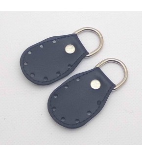 Çanta Aksesuar Siyah Renk, Sapların Uç Kısmına Dikmek İçin Deri Aparat.