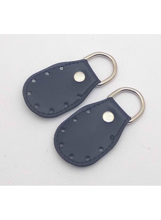 Çanta Aksesuar Siyah Renk, Sapların Uç Kısmına Dikmek İçin Deri Aparat.