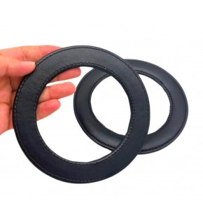 Çanta Aksesuar Siyah Renk Yuvarlak 13.5 cm Suni Deri Çanta Sapı