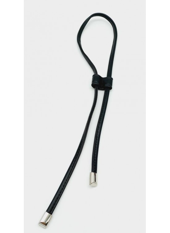 Çanta Aksesuar Siyah Suni Deri Dikişli Büzgü Gümüş Metalli