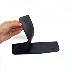 Çanta Aksesuar Siyah Suni Derili Çift Gizli  Mıknatıs