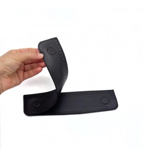 Çanta Aksesuar Siyah Suni Derili Çift Gizli  Mıknatıs