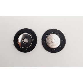 Çanta Aksesuar Siyah Suni Derili Mıknatıslı Çıtçıt Gümüş Metalli