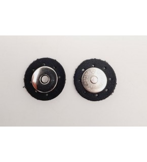 Çanta Aksesuar Siyah Suni Derili Mıknatıslı Çıtçıt Gümüş Metalli