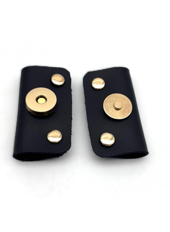 Çanta Aksesuar Siyah Suni Derili Troklu Mıknatıslı Çıtçıt Light Gold Metalli Çanta Aksesuar Siyah Suni Derili Troklu Mıknatıslı Çıtçıt Light Gold Metalli