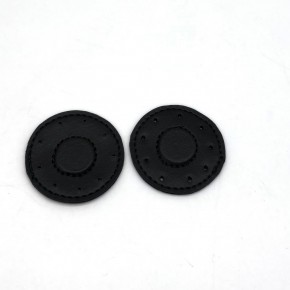 Çanta Aksesuar Siyah Suni Derili Yuvarlak  Gizli  Mıknatıs