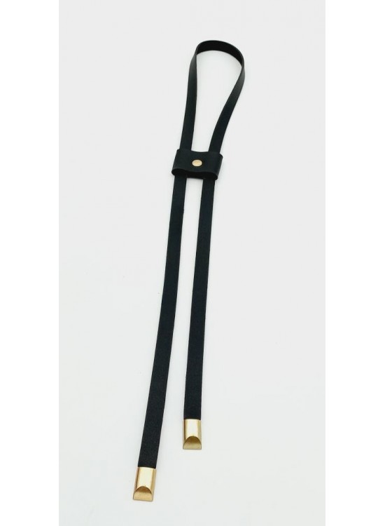 Çanta Aksesuar Siyah Tek Kat Suni Deri Büzgü Light Gold Metalli