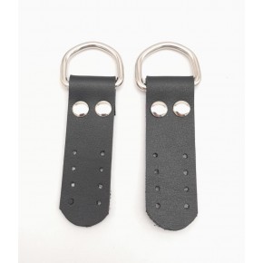 Çanta Aksesuar Siyah Tek Kat Suni Deri Sapucu Böce Gümüş Metalli