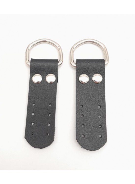 Çanta Aksesuar Siyah Tek Kat Suni Deri Sapucu Böce Gümüş Metalli