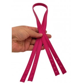Çanta Aksesuar Slim Model 70x1.2 cm Suni Deri Fuşya Renk Çift Çanta Sapı