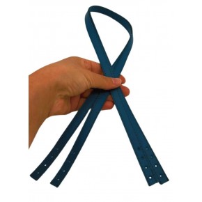 Çanta Aksesuar Slim Model 70x1.2 cm Suni Deri Petrol Renk Çift Çanta Sapı