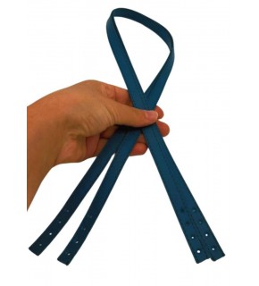 Çanta Aksesuar Slim Model 70x1.2 cm Suni Deri Petrol Renk Çift Çanta Sapı