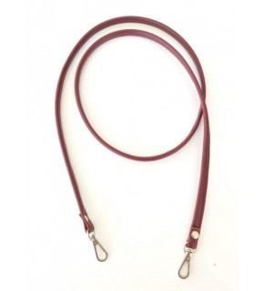 Çanta Aksesuar Spagetti Model Çanta Sapı Bordo Renk Gümüş Metal