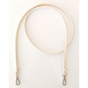 Çanta Aksesuar Spagetti Model Çanta Sapı Krem Renk Gümüş Metal