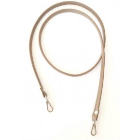 Çanta Aksesuar Spagetti Model Çanta Sapı Vizon Renk Gümüş Metal