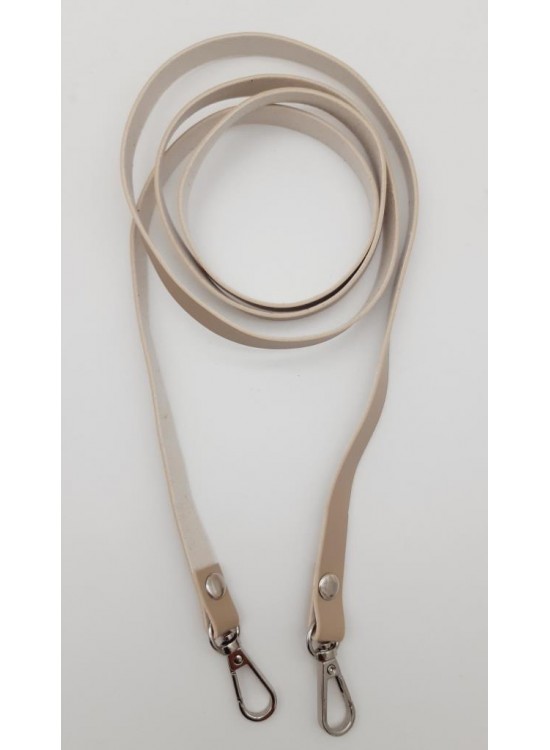 Çanta Aksesuar Spagetti Model Dikişsiz Çanta Sapı Bej Renk Gümüş Metal Çanta Aksesuar Spagetti Model Dikişsiz Çanta Sapı Bej Renk Gümüş Metal