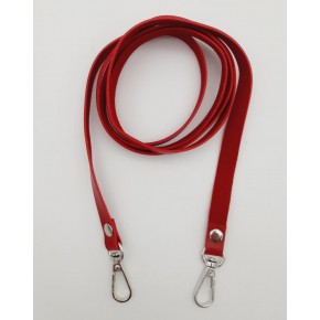 Çanta Aksesuar Spagetti Model Dikişsiz Çanta Sapı Kırmızı Renk Gümüş Metal