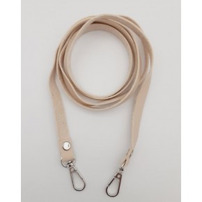 Çanta Aksesuar Spagetti Model Dikişsiz Çanta Sapı Krem Renk Gümüş Metal