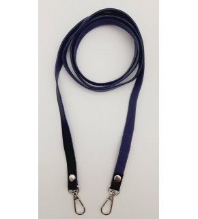 Çanta Aksesuar Spagetti Model Dikişsiz Çanta Sapı Lacivert Renk Gümüş Metal