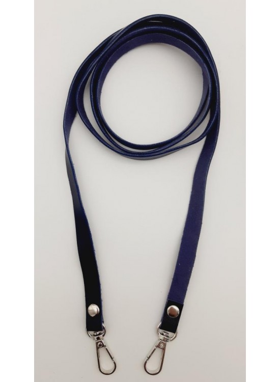 Çanta Aksesuar Spagetti Model Dikişsiz Çanta Sapı Lacivert Renk Gümüş Metal Çanta Aksesuar Spagetti Model Dikişsiz Çanta Sapı Lacivert Renk Gümüş Metal