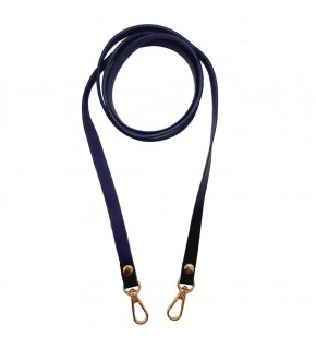 Çanta Aksesuar Spagetti Model Dikişsiz Çanta Sapı Lacivert Renk Light Gold Metal