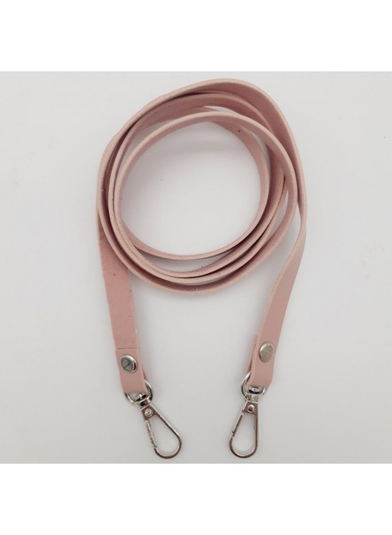 Çanta Aksesuar Spagetti Model Dikişsiz Çanta Sapı Pudra Renk Gümüş Metal