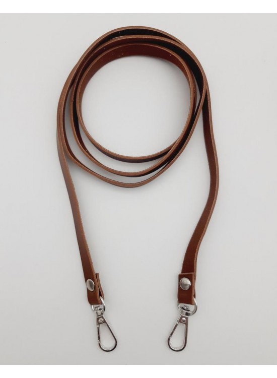 Çanta Aksesuar Spagetti Model Dikişsiz Çanta Sapı Taba Renk Gümüş Metal