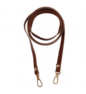 Çanta Aksesuar Spagetti Model Dikişsiz Çanta Sapı Taba Renk Light Gold Metal