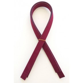 Çanta Aksesuar Süet Suni Deri Bordo Çift Sap 70X2 Cm