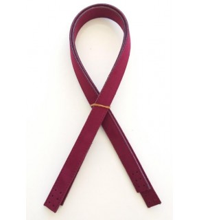 Çanta Aksesuar Süet Suni Deri Bordo Çift Sap 80X2 Cm