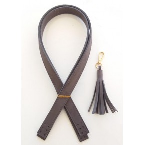 Çanta Aksesuar Süet Suni Deri Gri Çift Sap 70X2 Cm