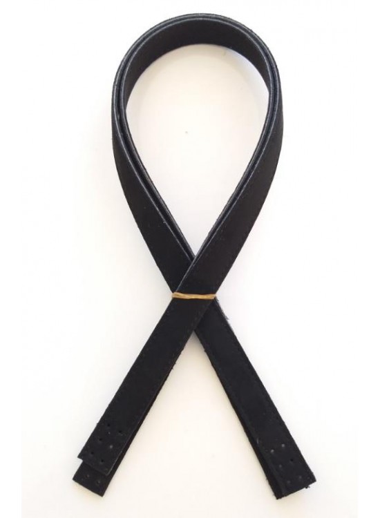 Çanta Aksesuar Süet Suni Deri Siyah Çift Sap 80X2 Cm