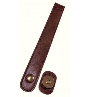 Çanta Aksesuar Suni Deri 18x2.3 cm Çanta Kapağı Taba Light Gold Metalli