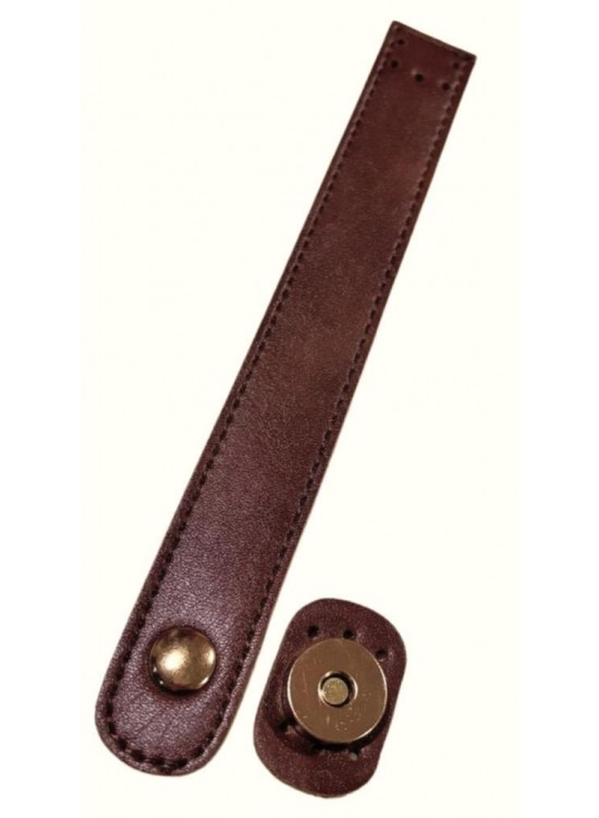 Çanta Aksesuar Suni Deri 18x2.3 cm Çanta Kapağı Taba Light Gold Metalli