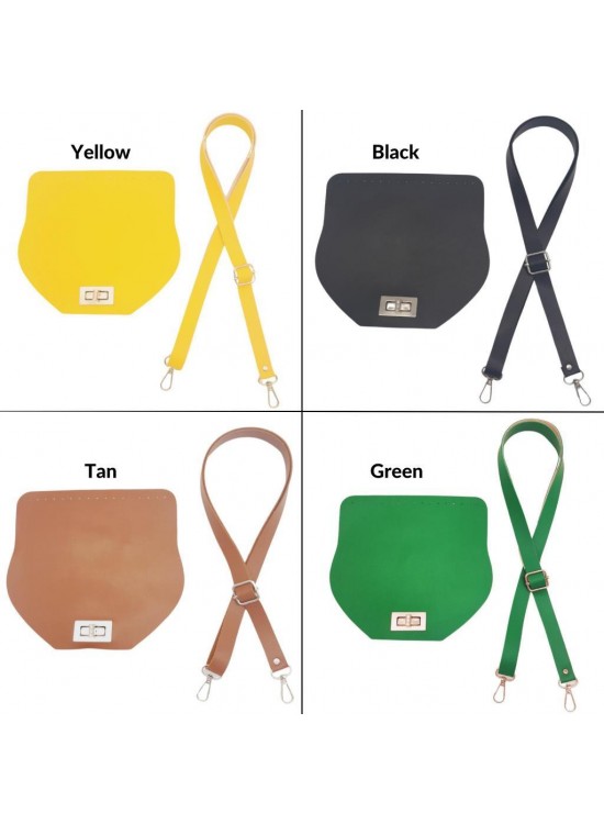 Çanta Aksesuar Suni Deri 21x19 cm Kapaklı ve Ayarlı Saplı Çanta Seti Renk Seçenekli