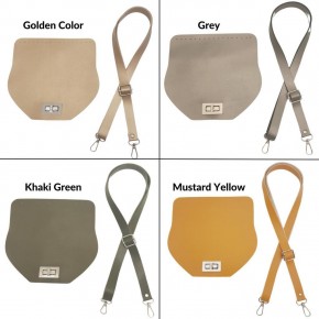 Çanta Aksesuar Suni Deri 21x19 cm Kapaklı ve Ayarlı Saplı Çanta Seti Renk Seçenekli